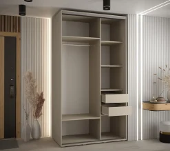 Armoire Dakota 4 a portes coulissantes 140/60/235,2 portes