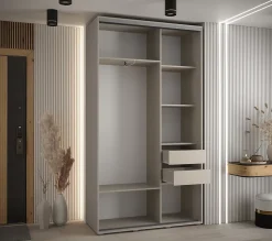 Armoire Dakota 2 a portes coulissantes 140/45/235,2 portes