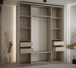 Armoire Dakota 3 a portes coulissantes 190/60/235,3 portes