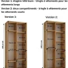 Armoire Dakota 1 a portes coulissantes 120/45/235,2 portes