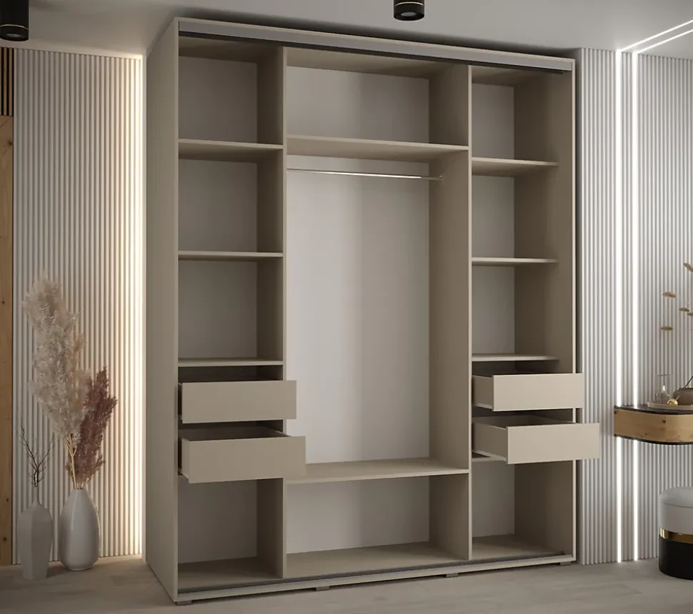 Armoire Dakota 1 a portes coulissantes 190/60/235,3 portes
