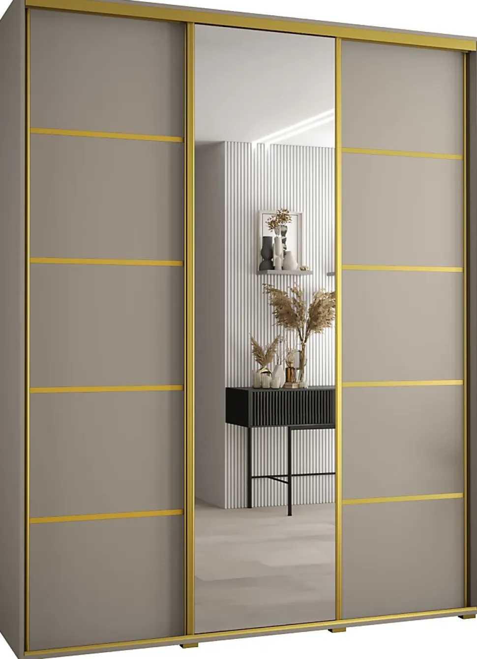 Armoire Dakota 5 a portes coulissantes 200/60/235,3 portes