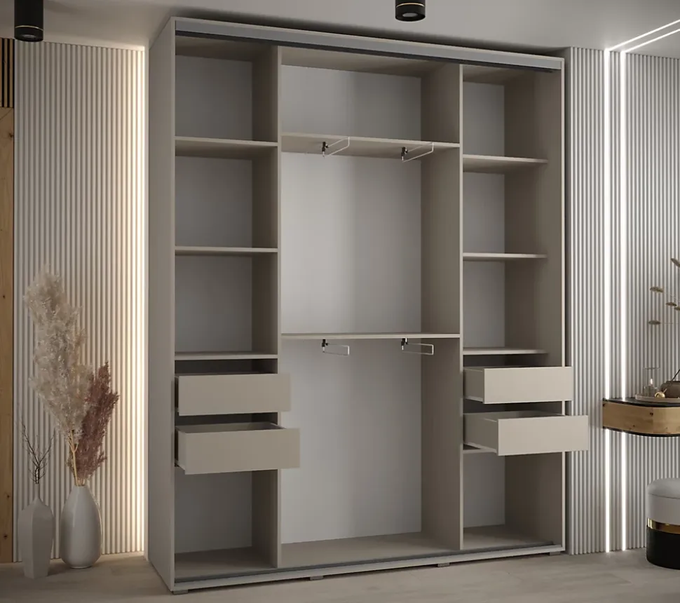 Armoire Dakota 1 a portes coulissantes 200/45/235,3 portes