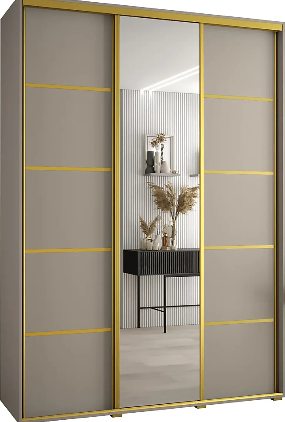 Armoire Dakota 5 a portes coulissantes 170/45/235,3 portes