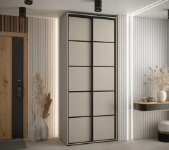 Armoire Dakota 4 a portes coulissantes 110/45/235,2 portes