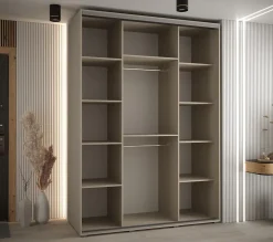 Armoire Dakota 2 a portes coulissantes 180/60/235,3 portes