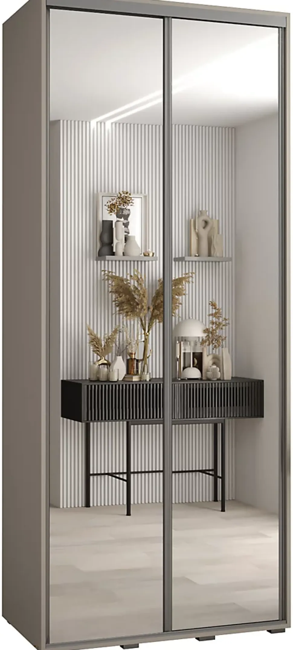 Armoire Dakota 2 a portes coulissantes 110/45/235,2 portes