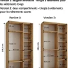 Armoire Dakota 5 a portes coulissantes 140/45/235,2 portes