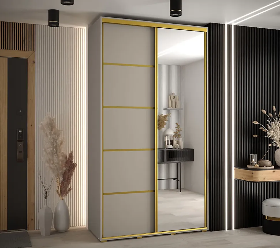 Armoire Dakota 5 a portes coulissantes 140/45/235,2 portes