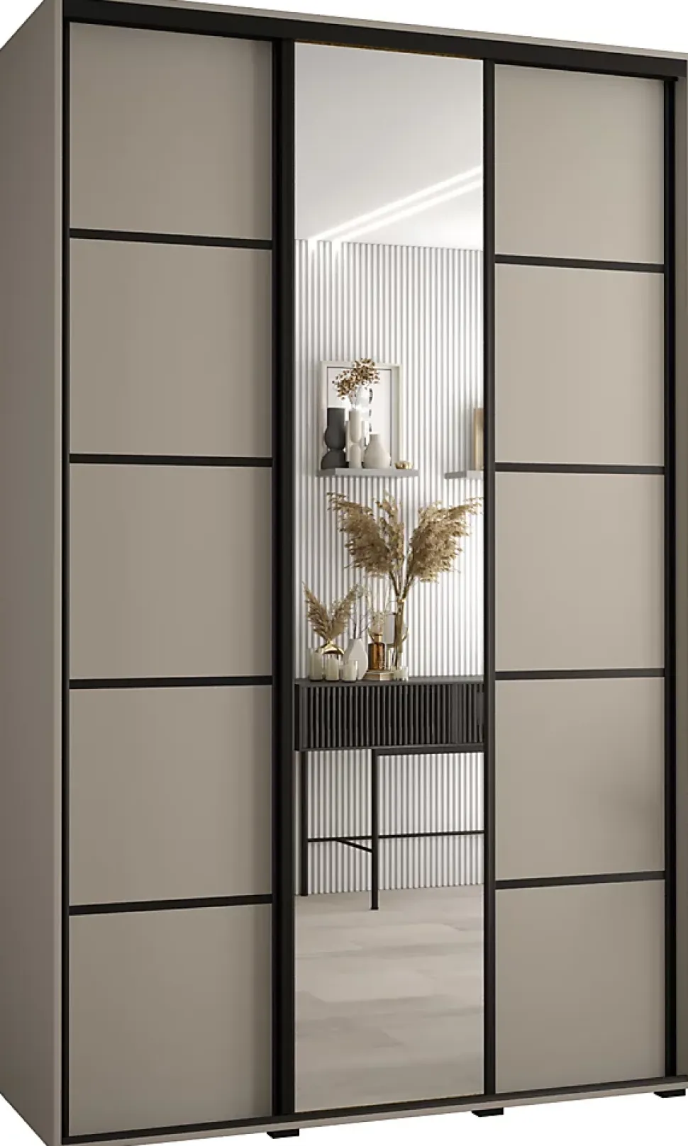 Armoire Dakota 5 a portes coulissantes 160/60/235,3 portes