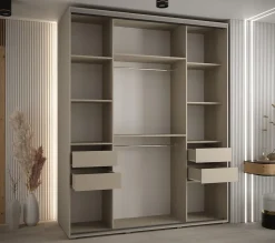 Armoire Dakota 1 a portes coulissantes 200/60/235,3 portes