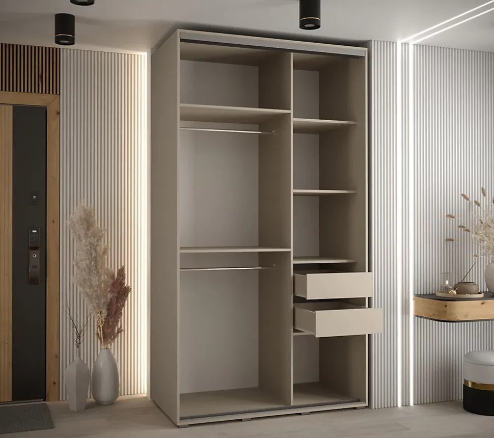 Armoire Dakota 2 a portes coulissantes 130/60/235,2 portes