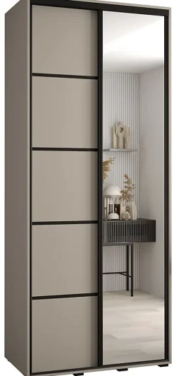 Armoire Dakota 5 a portes coulissantes 110/60/235,2 portes