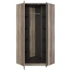 Armoire d'angle 2 portes Abel Bois et Gris