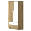 Armoire d'angle Almira 101, Nombre d'étagères: 3, 191x87x87cm