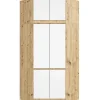Armoire d'angle avec surmeuble AKORD S100 Chêne Artisan 100 cm 6 portes façade Blanche 100x50x235 cm
