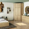 Armoire d'angle avec surmeuble AKORD S100 Chêne Sonoma 100 cm 6 portes 100x50x235 cm