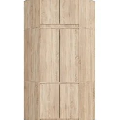 Armoire d'angle avec surmeuble AKORD S100 Chêne Sonoma 100 cm 6 portes 100x50x235 cm