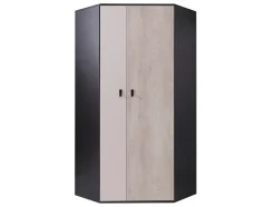 Armoire d'angle Camteso 100, Nombre d'étagères: 5, 190x90x90cm