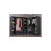 Armoire d'angle dressing anthracite en L avec leds