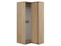 Armoire d'angle Etrmoni 110, Nombre d'étagères: 5, 197x103x85cm