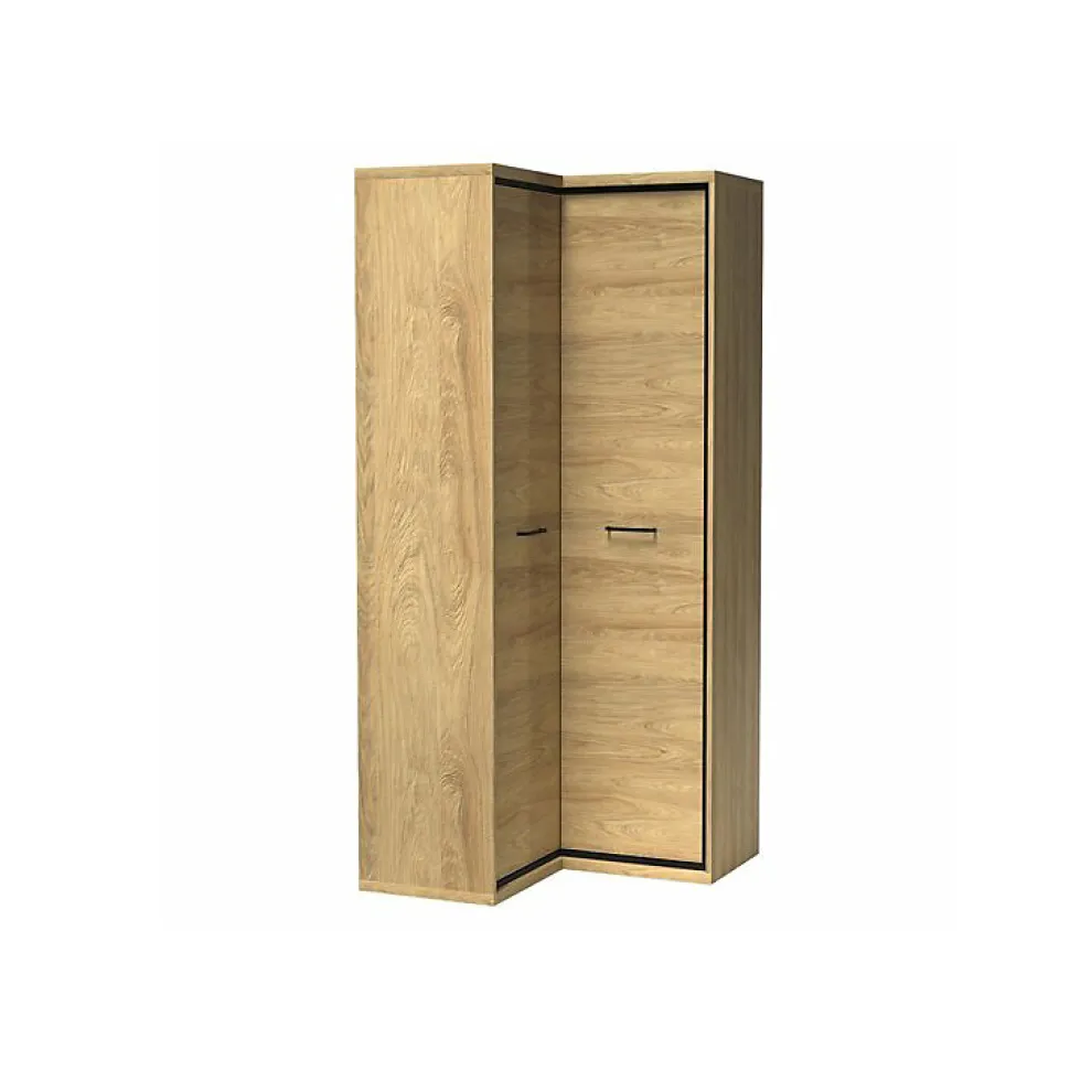 Armoire d'angle Etrmoni 110, Nombre d'étagères: 5, 197x103x85cm