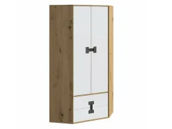 Armoire d'angle Florevi 114, Nombre d'étagères: 3, 191x88x88cm