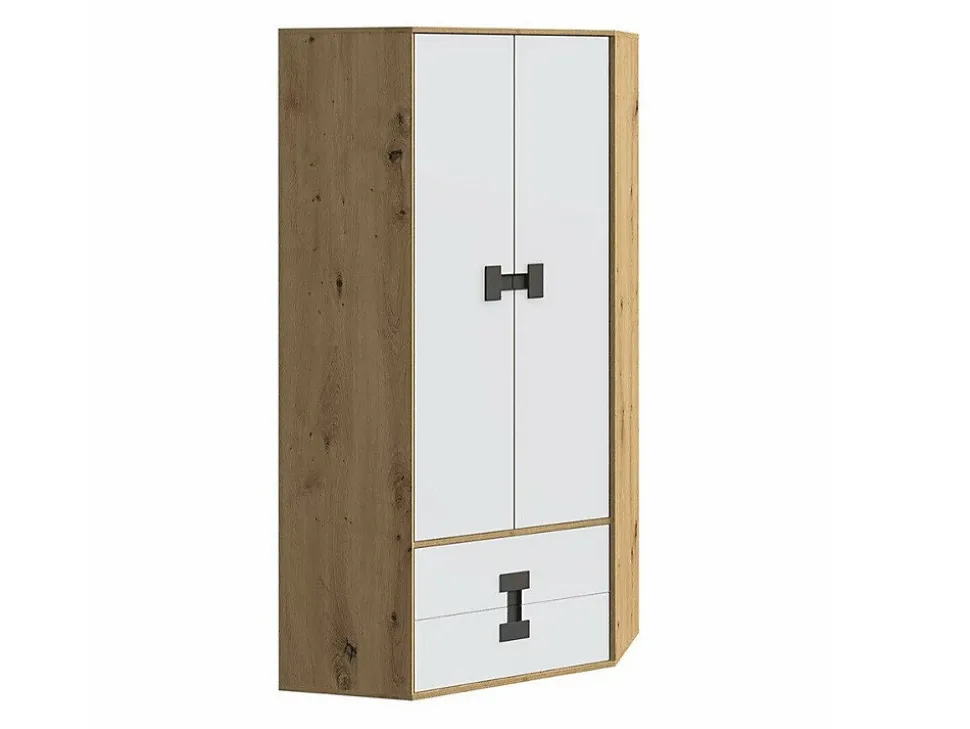 Armoire d'angle Florevi 114, Nombre d'étagères: 3, 191x88x88cm