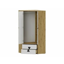Armoire d'angle Florevi 114, Nombre d'étagères: 3, 191x88x88cm