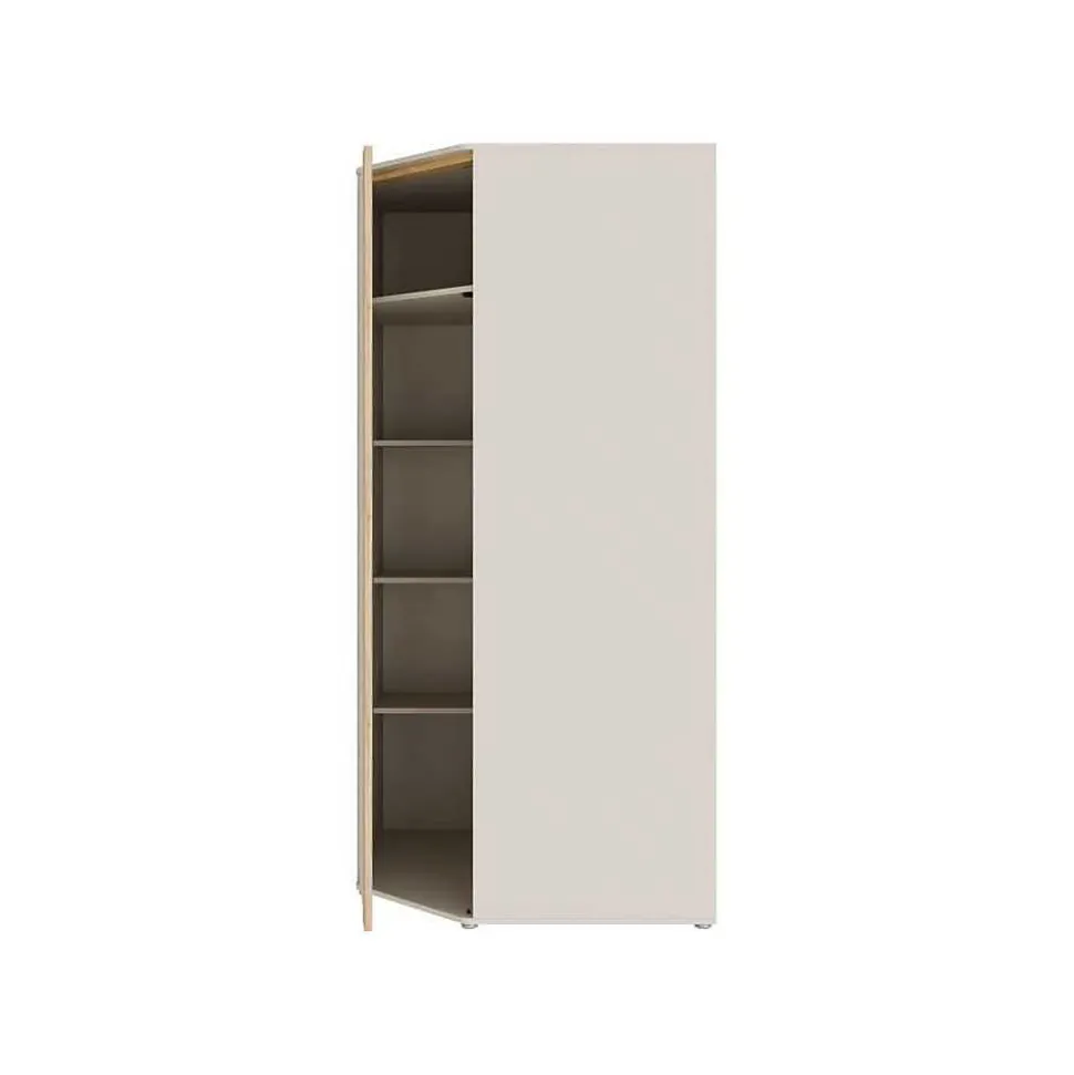Armoire d'angle FORTE WEXS811-M820 sable chene 92,2x92,2x193,7 cm