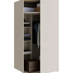 Armoire d'angle FORTE WEXS811-M820 sable chene 92,2x92,2x193,7 cm