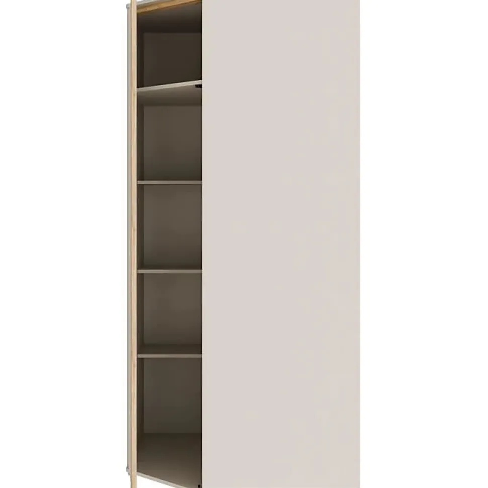 Armoire d'angle FORTE WEXS811-M820 sable chene 92,2x92,2x193,7 cm
