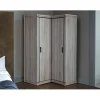 Armoire d'angle Lorelie 119, Nombre d'étagères: 5, 192x114x100cm