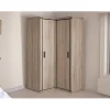 Armoire d'angle Lorelie 119, Nombre d'étagères: 5, 192x114x100cm