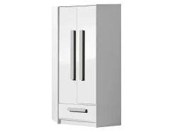 Armoire d'angle Merevari 103, Nombre d'étagères: 3, 191x87x87cm