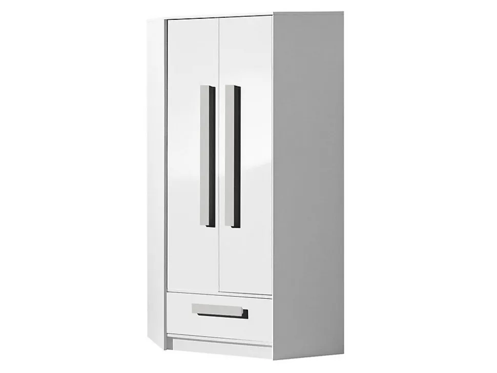Armoire d'angle Merevari 103, Nombre d'étagères: 3, 191x87x87cm