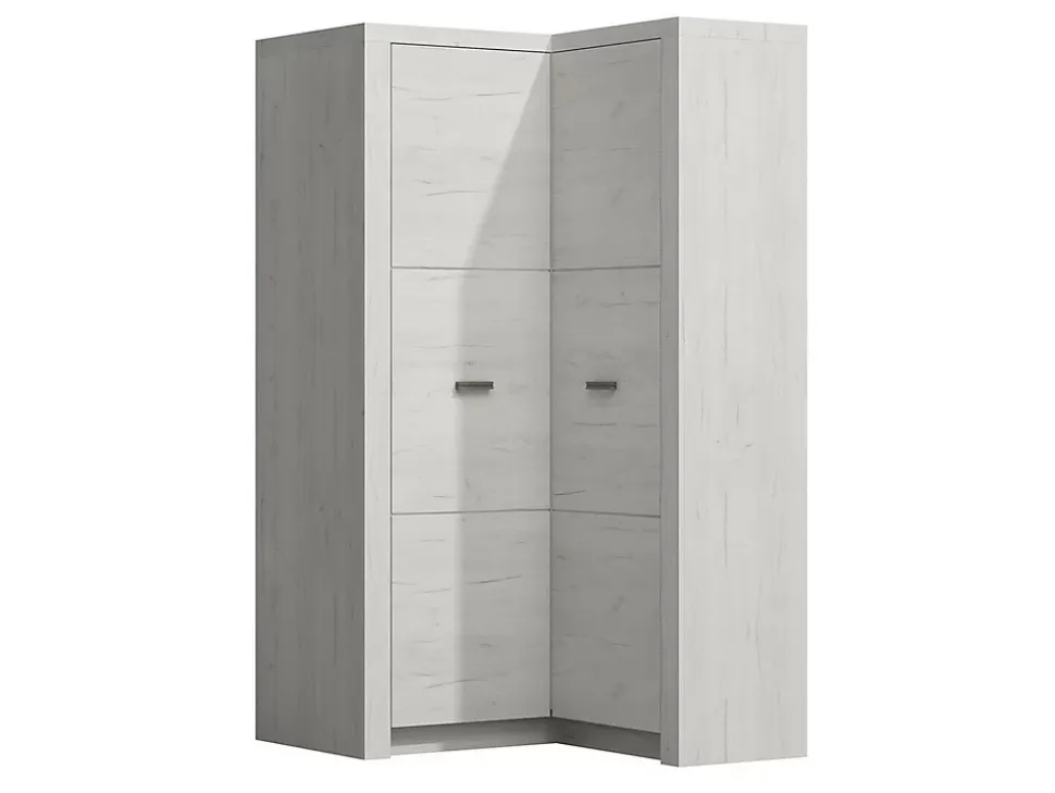 Armoire d'angle Serfeno 110, Nombre d'étagères: 5, 192x106x90cm
