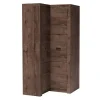 Armoire d'angle Serfeno 111, Nombre d'étagères: 5, 192x106x90cm
