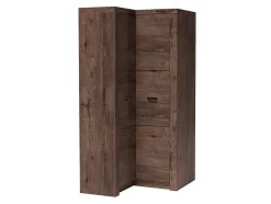Armoire d'angle Serfeno 111, Nombre d'étagères: 5, 192x106x90cm
