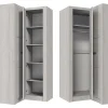 Armoire d'angle Serfeno 110, Nombre d'étagères: 5, 192x106x90cm