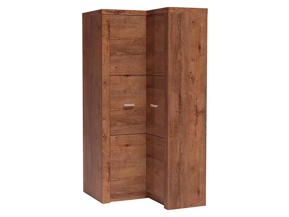 Armoire d'angle Serfeno 110, Nombre d'étagères: 5, 192x106x90cm
