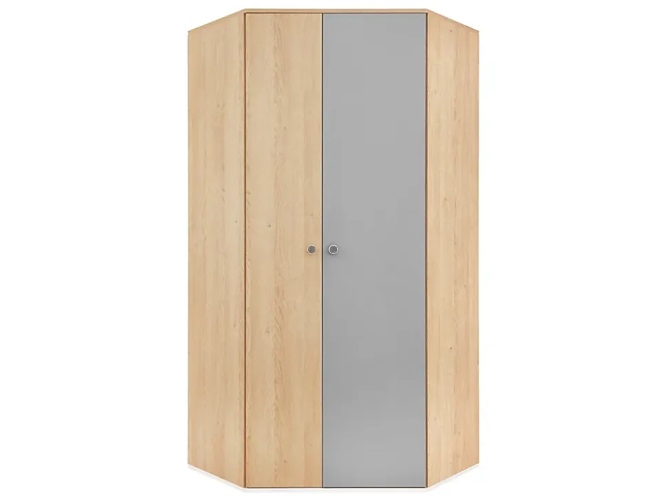 Armoire d'angle Tesmonu 101, Nombre d'étagères: 5, 190x90x90cm