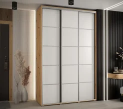 Armoire Davos 4 a portes coulissantes H. 235,2 x L. 160 x P. 45 3 portes
