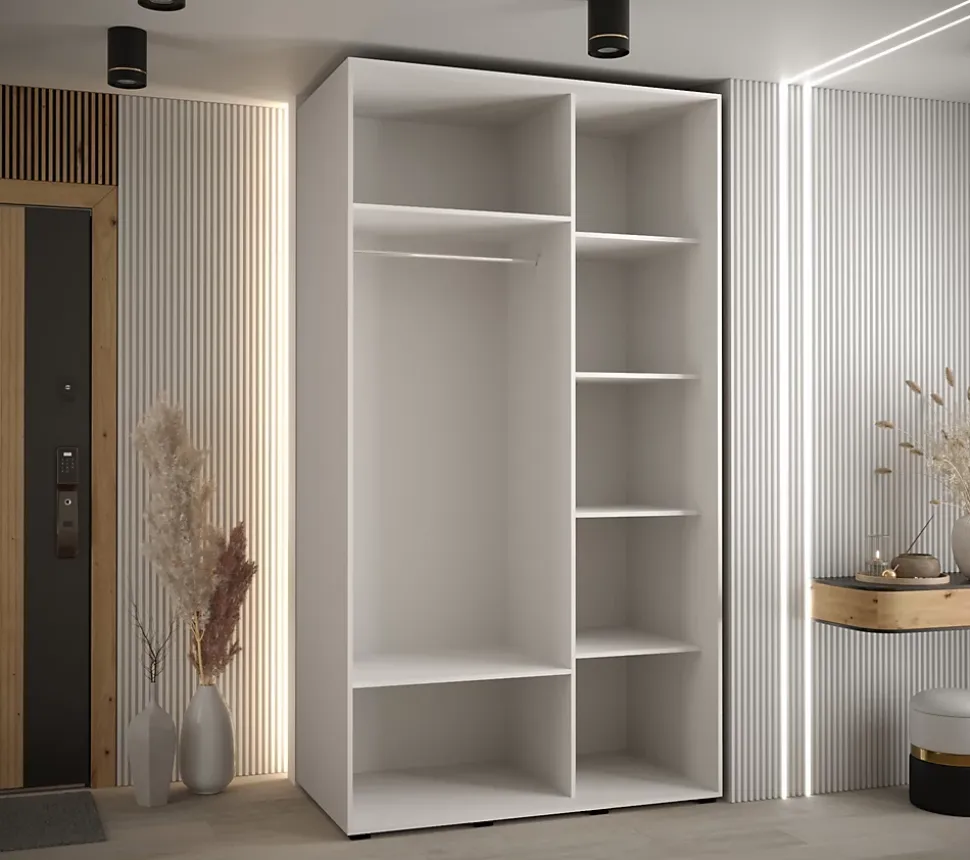 Armoire Davos 2 a portes coulissantes H. 235,2 x L. 140 x P. 60 2 portes