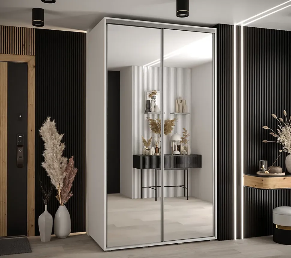Armoire Davos 2 a portes coulissantes H. 235,2 x L. 140 x P. 60 2 portes