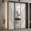 Armoire Davos 9 a portes coulissantes H. 235,2 x L. 170 x P. 60 3 portes