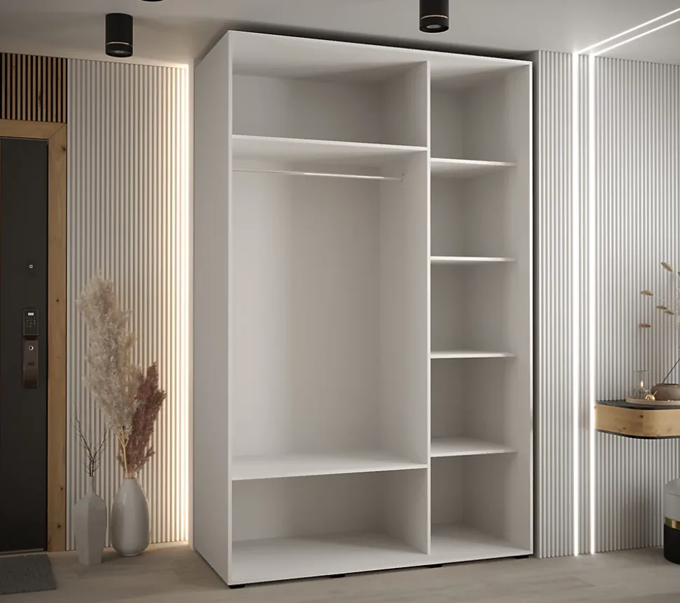 Armoire Davos 5 a portes coulissantes H. 235,2 x L. 150 x P. 60 3 portes