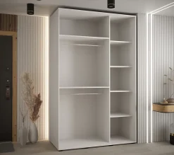 Armoire Davos 5 a portes coulissantes H. 235,2 x L. 150 x P. 60 3 portes