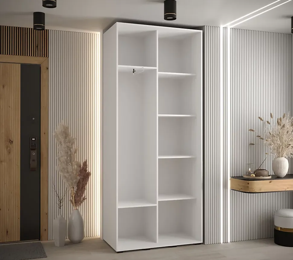 Armoire Davos 1 a portes coulissantes H. 235,2 x L. 110 x P. 45 2 portes