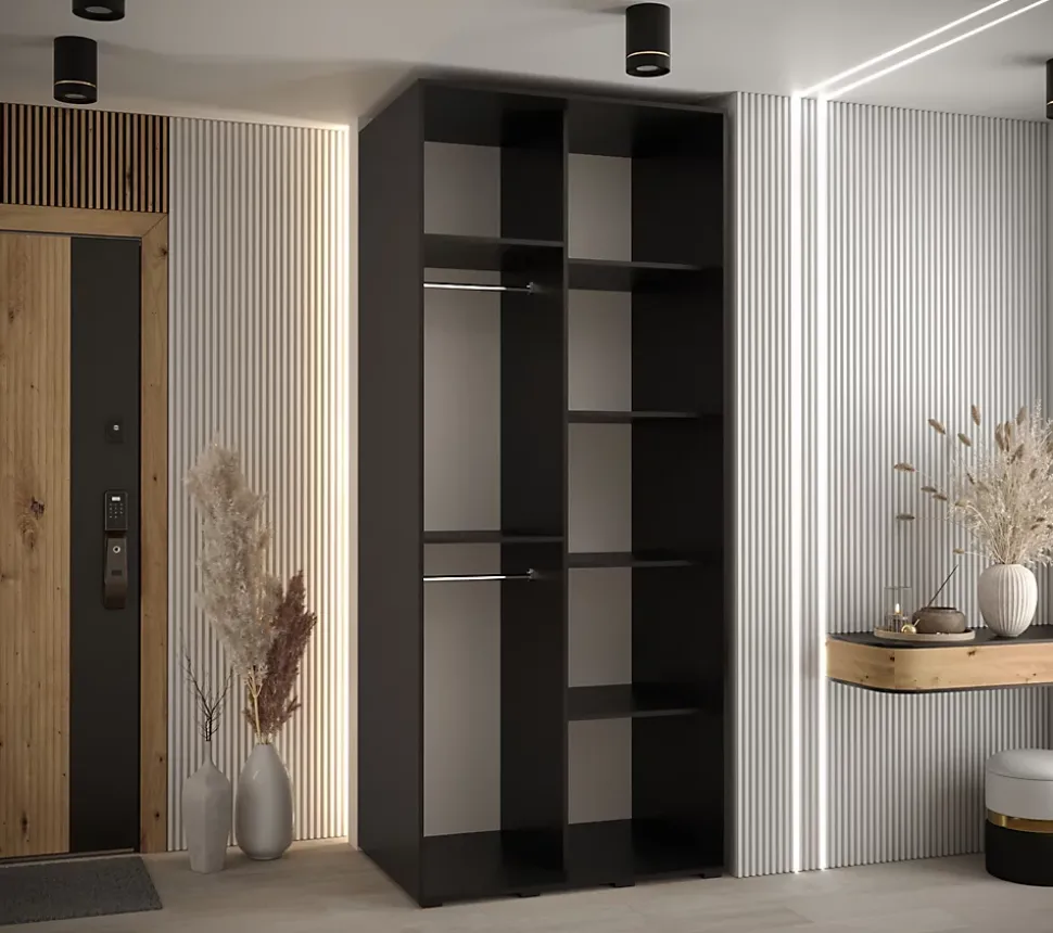 Armoire Davos 3 a portes coulissantes H. 235,2 x L. 120 x P. 60 2 portes